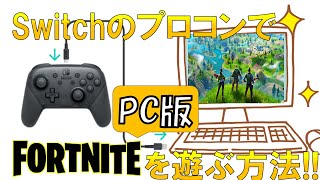 Pc版フォートナイトをスイッチのプロコンで遊ぶ方法 Youtube