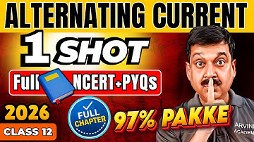 ⚡ Alternating Current Class 12 One Shot | Boards 2026 | Full Chapter + PYQs 🔌