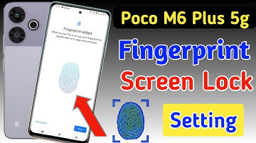 Poco m6 plus 5g fingerprint screen lock | fingerprint lock setting in Poco m6 plus 5g | pattern lock