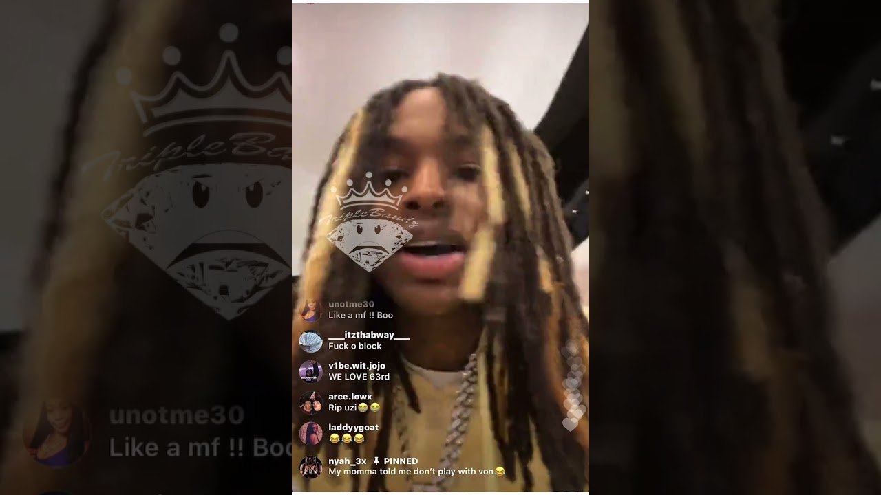 KING VON LAST INSTAGRAM LIVE BEFORE DEATH 