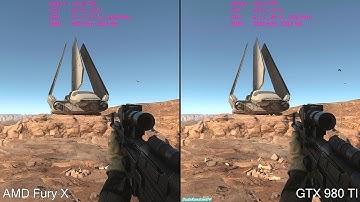 Star Wars Battlefront Beta Pc GTX 980 TI Vs AMD Fury X Frame Rate Comparison
