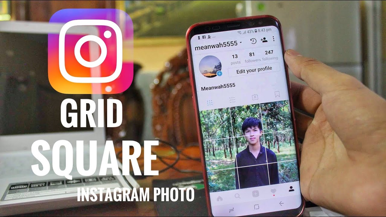 How To Make Grid Squares Instagram Photo Giant Square YouTube