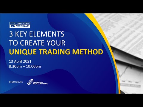 Bursa Webinar - 3 Key Elements to Create Your Unique Trading Method