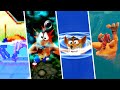 Evolution of Crash Bandicoot drowning animation (1996 - 2020)