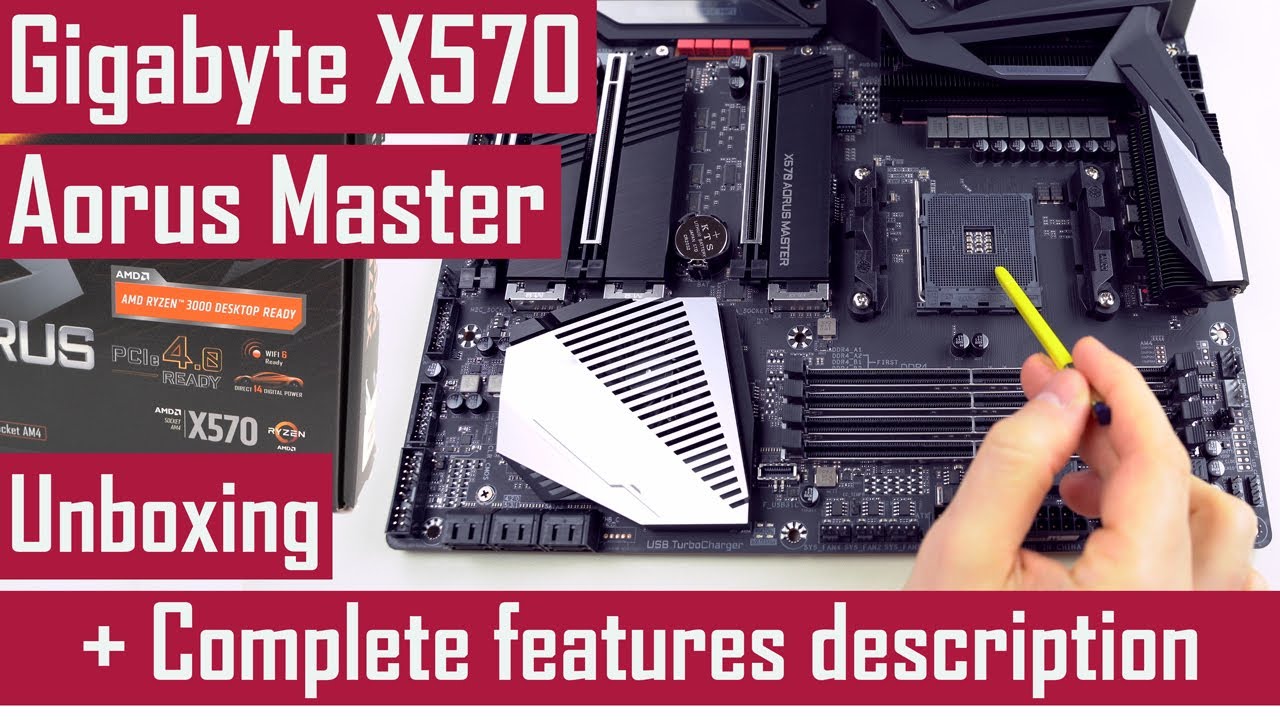 Gigabyte X570 Aorus Master - Unboxing + Complete features description