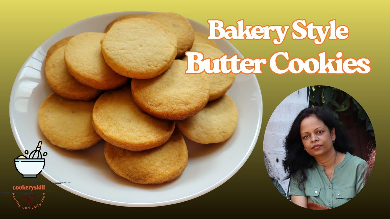 Bakery Style Butter Cookies | How to make butter biscuits at home | Eggless butter biscuits 