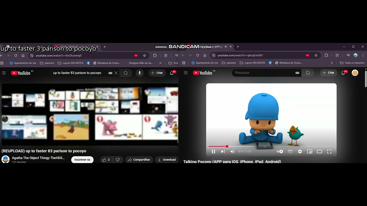 up to faster 84 parison to pocoyo - YouTube