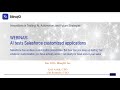 Webinar: AI tests Salesforce customized applications