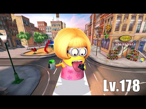 Minions PC Game Minion Rush Mom minion collect 3.4K Bananas challenge at Downtown Lv.178 EP 29