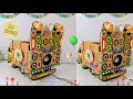 New Gauri Ganesh dj lighting setup truck with cardboard | how to make dj lighting truck at-home
