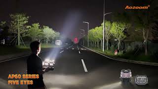 Aozoom AP60 SERIES 5-Eye LED Projector | Beam Pattern & Lighting Performance