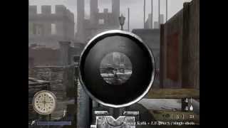 CoD2 B2F Red Square Massacre gameplay