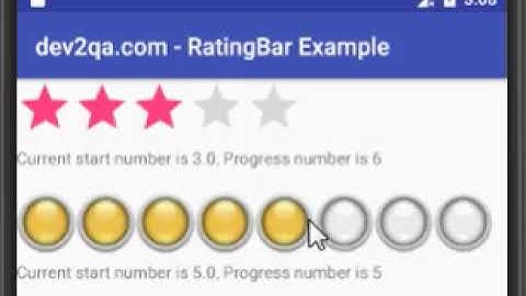 android rating bar example new