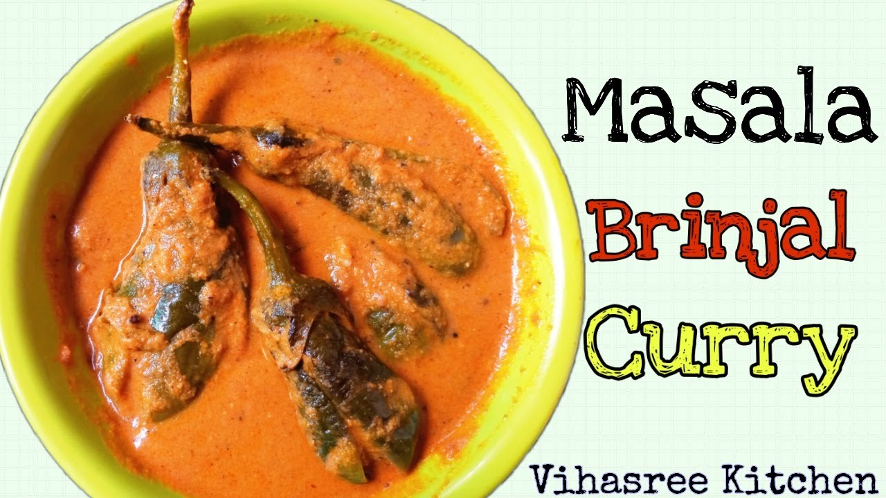Masala Brinjal Curry/Masala vankaya curry in telugu YouTube