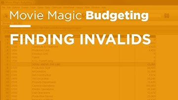 Legacy Movie Magic Budgeting - Find Invalids