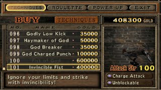 Techniques Tersakit Di God Hand - 100 Attack : Invincible Fist
