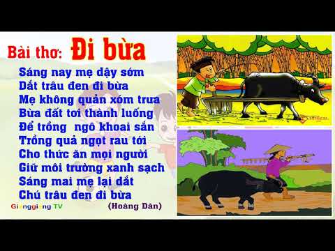 Bài thơ Đi bừa