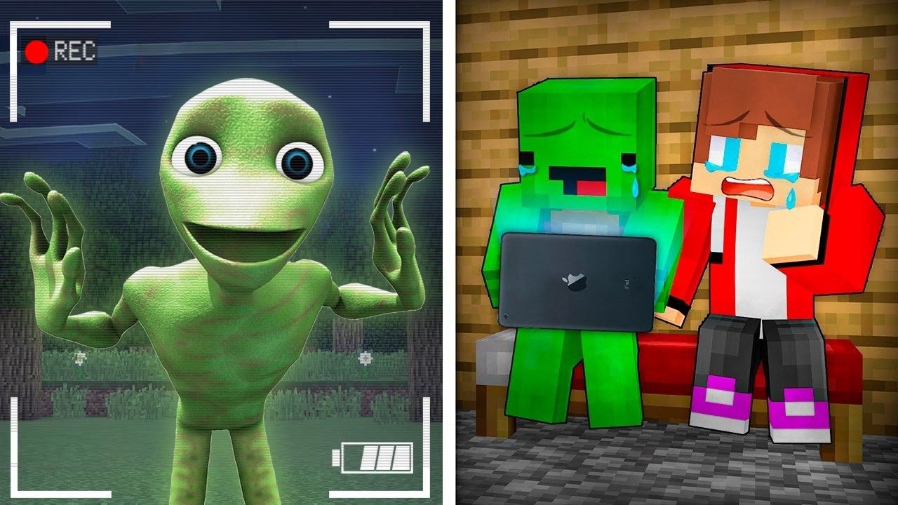 JJ and Mikey Found DAME TU COSITA in Minecraft Maizen Challenge Security House