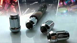 Multi-Color CNC Machined Nuts Anti-Theft 6-Spline Locking Lug Nuts