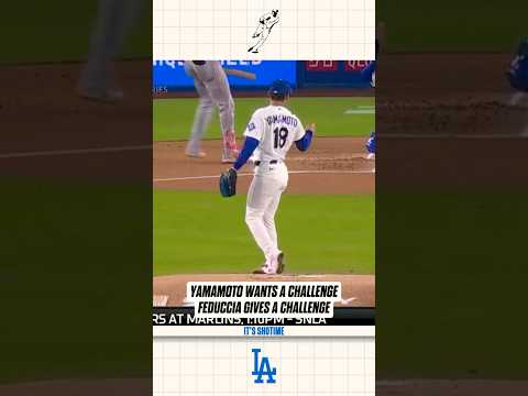 Yamamoto Gets The Challenge He Wanted From Feduccia #dodgers #MLB #baseball #sports