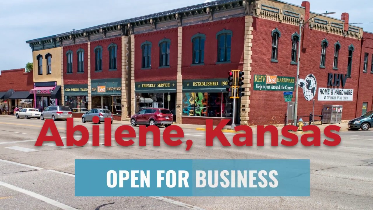 Abilene, Kansas Open for business YouTube