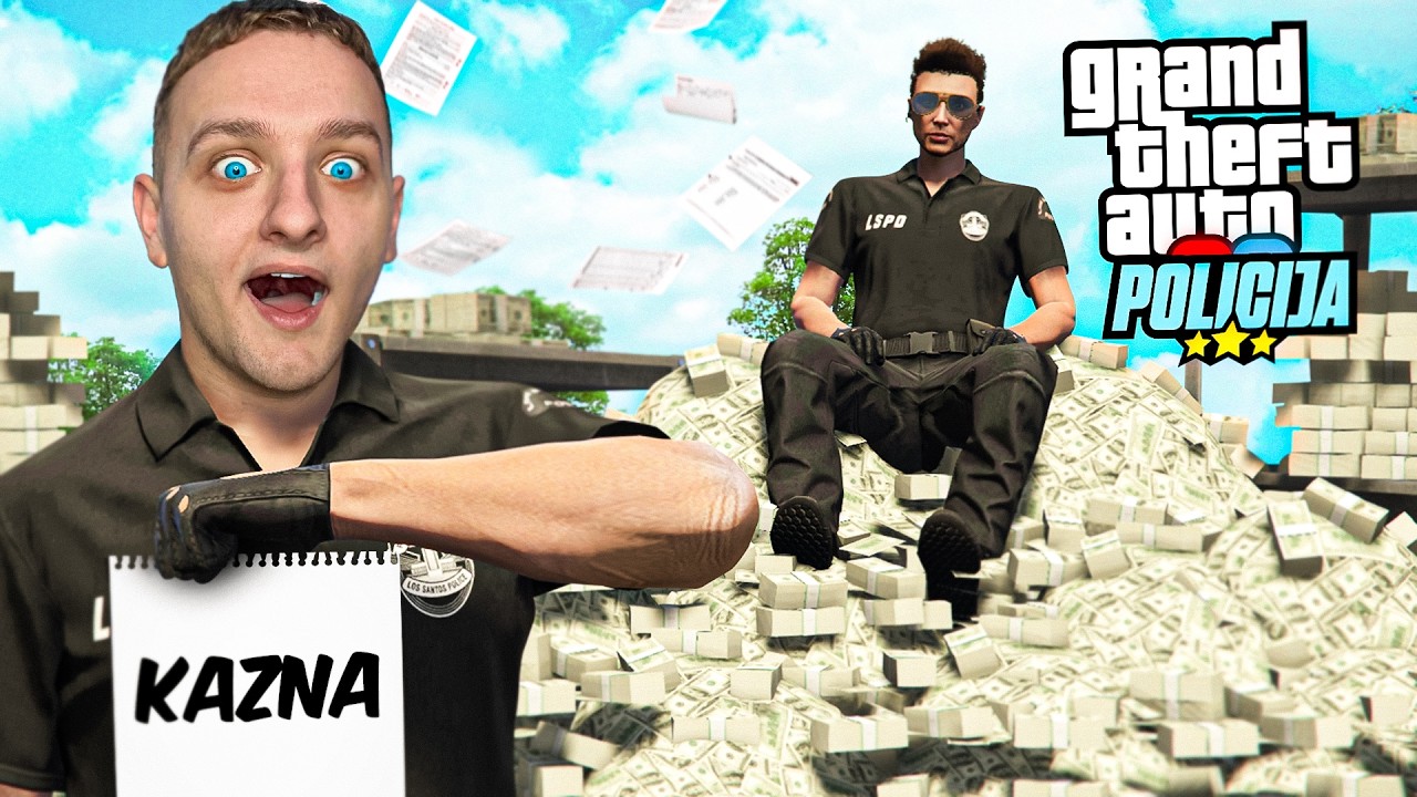 10,000 KAZNI U 24H 😱👮🏻‍♂️( GTA Policija #3 )