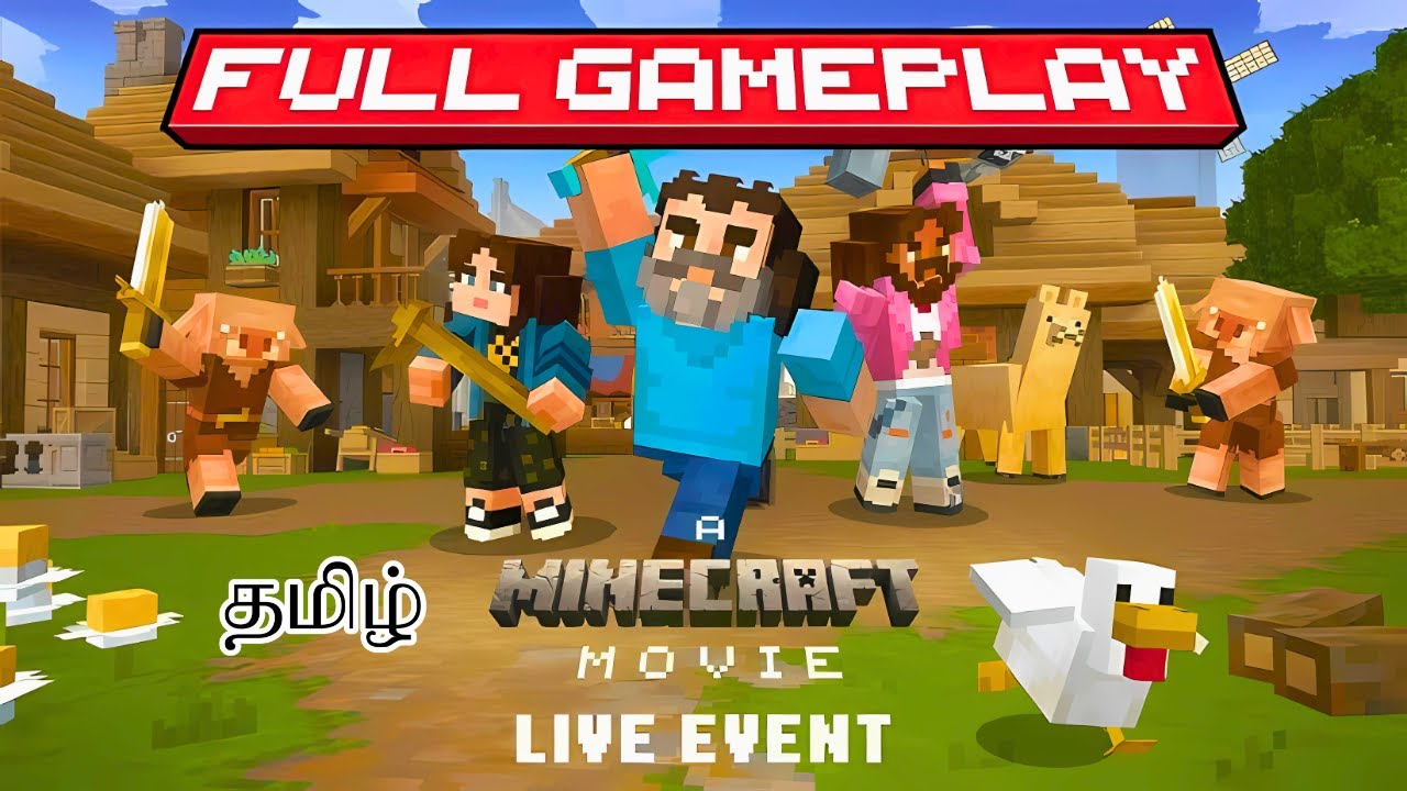 A Minecraft Movie Live Event Gameplay in Tamil