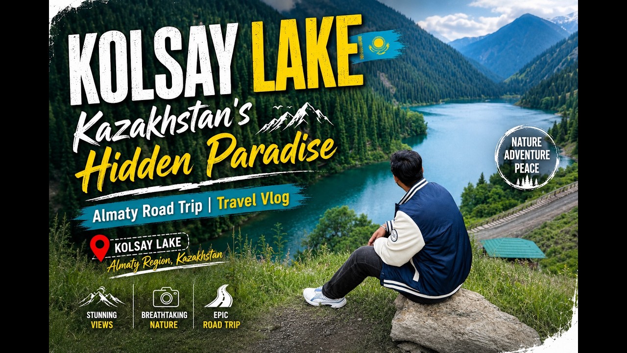 Kolsai Lake Travel Vlog | Exploring Kazakhstan’s Most Beautiful Hidden Paradise Near Almaty |