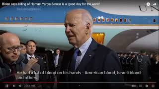 Biden says killing of Hamas' Yahya Sinwar is a 'good day for the world'