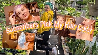 I Let My Subscribers Pick My Hair Color