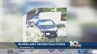Roanoke County police investigating string of burglaries