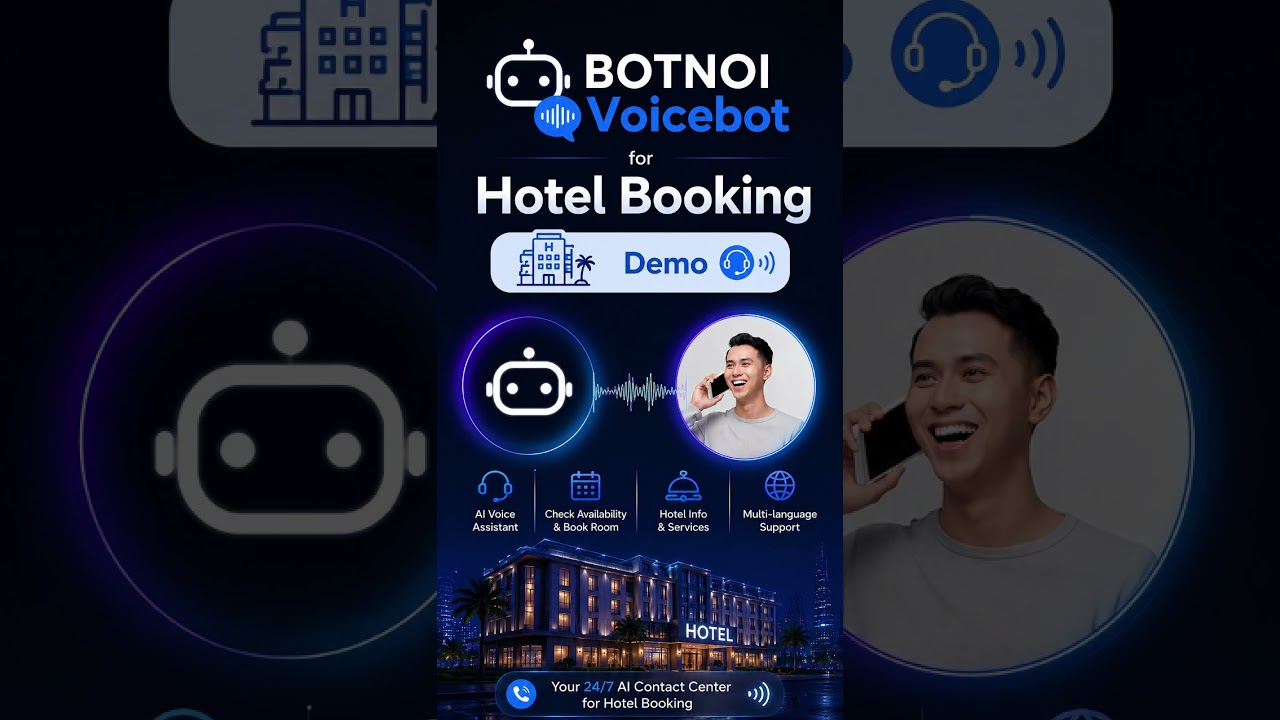 BOTNOI Voicebot for Hotel Booking 🤯 AI That Sounds Like a Real Human | Live Demo