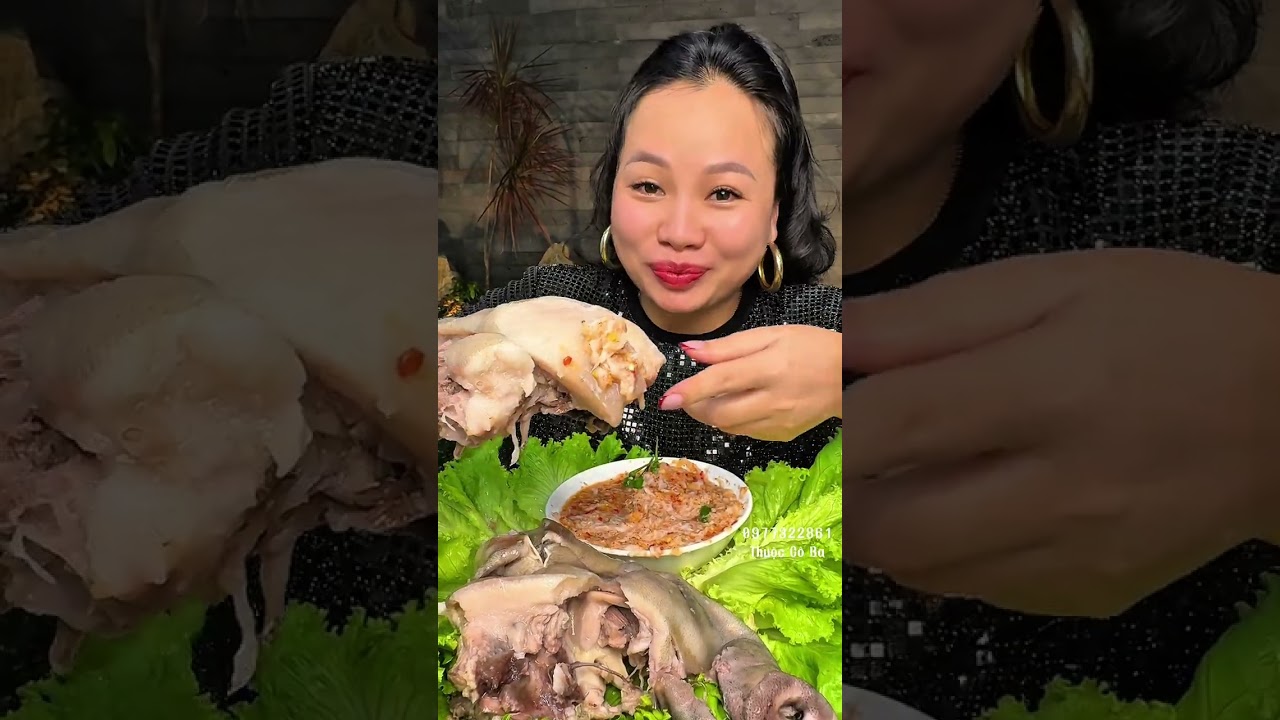 Thịt Má Đầu Chấm Mắm Ruốc Xổi - Phần Thịt Thơm Ngon Nhất - Thuộc Cô Ba 0977322861