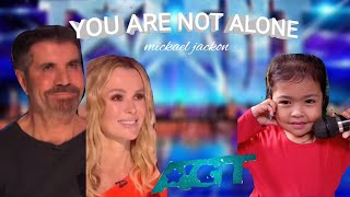 you are not alone-michael jackon || beautiful voice || golden buzzer new