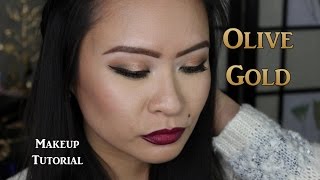 Olive Gold Fall Makeup Tutorial