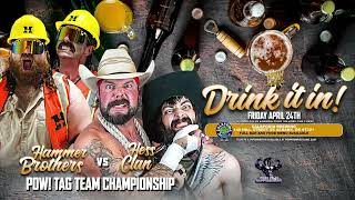 Old Foes Clash When The Hammers Defend Against The Hess Clan In Albany On Friday April 24!