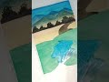 nature water colour painting 🖌️🎨#nature #shortvideo #viralvideo #viralsong