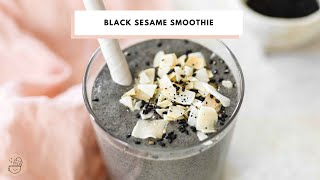 Black Sesame Smoothie (vegan, gluten free) #shorts