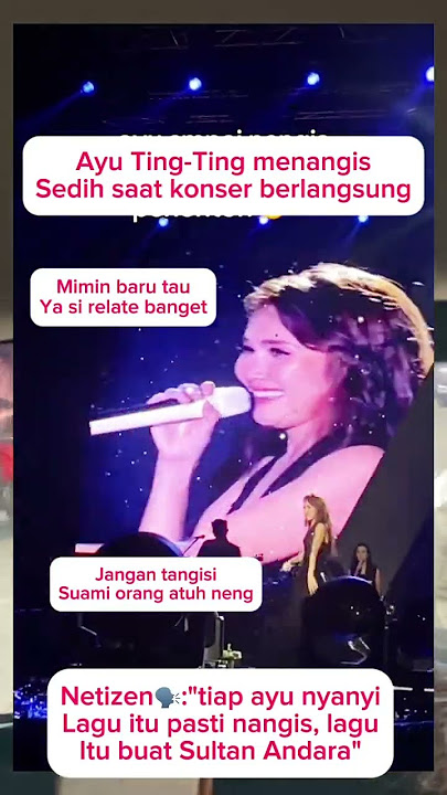 Ayu Ting-Ting menangis haru saat konser #shortvideo #trending #ayutingting #raffiahmad #viralvideo