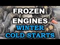 ENGINES COLD STARTING Compilation | -40*C | s.3 ep.55 | Odpalanie samochodu na mrozie -40*C