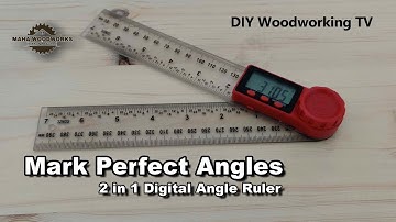 2 in 1 Digital Angle Ruler Useful Woodworking Tools