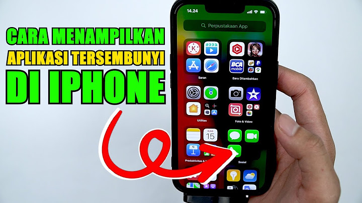 Cara menampilkan aplikasi tersembunyi di iPhone 1 menit selesai