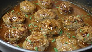 Easy Juicy Meatballs in Brown Gravy | Easy & Delicious | Easy Dinner | Meatballs Recipe