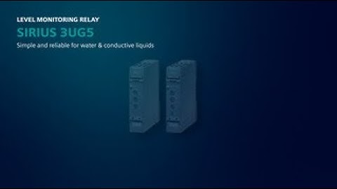 SIRIUS 3UG5 level monitoring relay