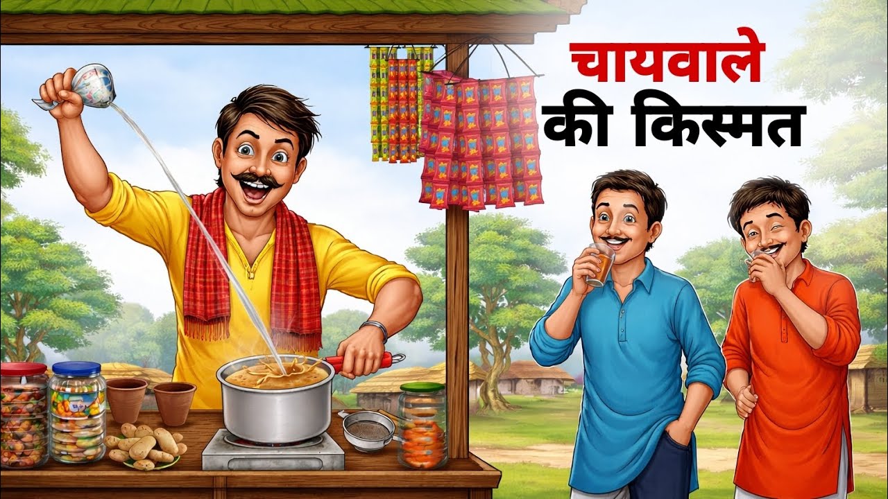चायवाले की किस्मत || CHAYWALE KI KISMAT || HINDI KAHANIYAN | Hindi story Cartoon story 