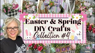 Spring Easter Collection #4 DIY Crafts 🌸🐰🩵 Farmhouse Whimsical Rustic Crafts using Florals and More