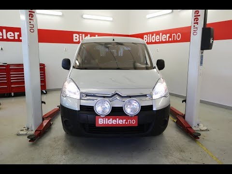 Citroen Berlingo / Peugeot Partner II: Hvordan bytte pollenfilter - 2008 til 2018 mod.