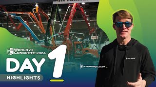 WORLD OF CONCRETE 2024 : DAY 1 - HIGHLIGHTS