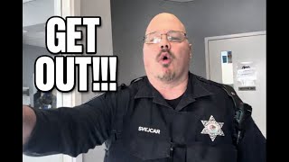 Ignorant Frauditor Gets TOSSED from private facility by NO-NONSENSE OFFICER!