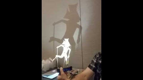 Shadow puppet driven by arduino servo